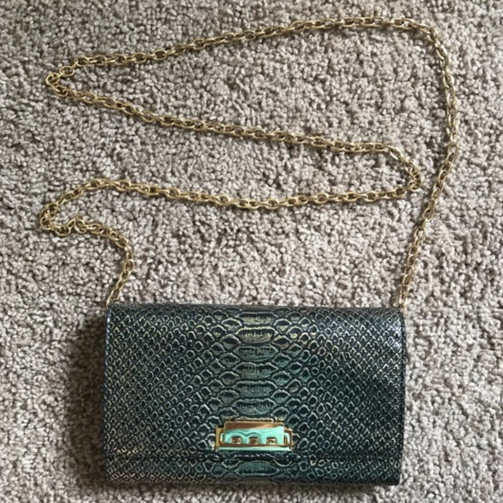 Zac Posen gold metallic purse